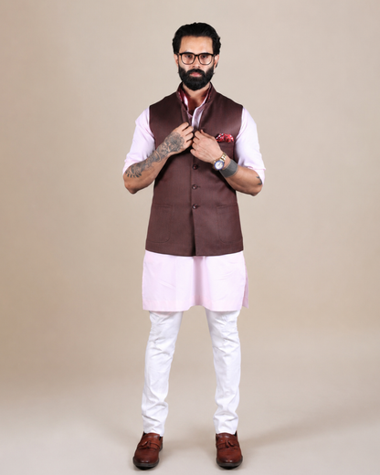 Classic Brown Nehru Jacket