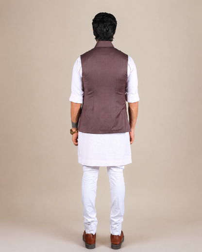 Classic Brown Nehru Jacket