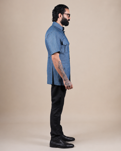 Blue Denim Hunting Shirt