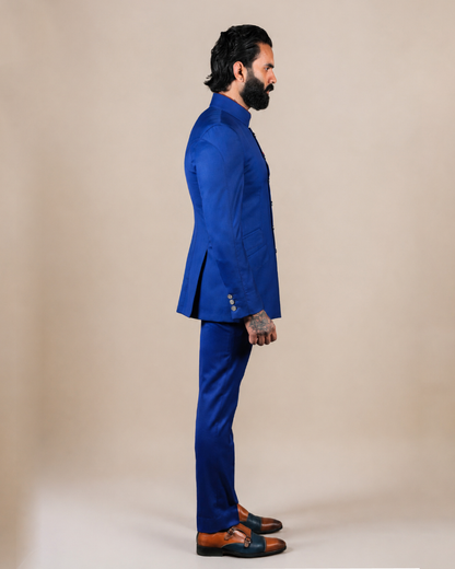 Royal Blue Bandhgala Suit