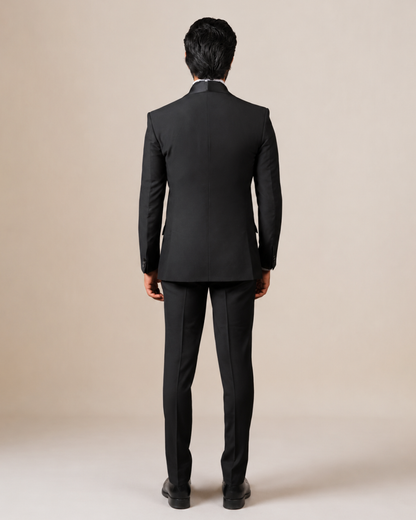 Classic Black Three Piece Suit