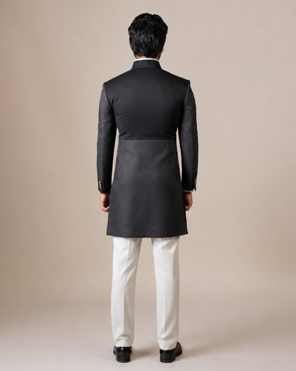 Charcoal Two-Tone Indo-western
