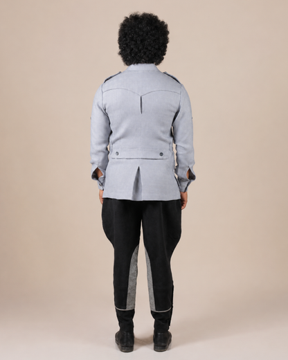 Grey Textured Hunting Shirt
