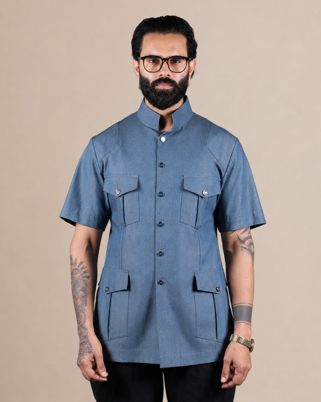 Blue Denim Hunting Shirt