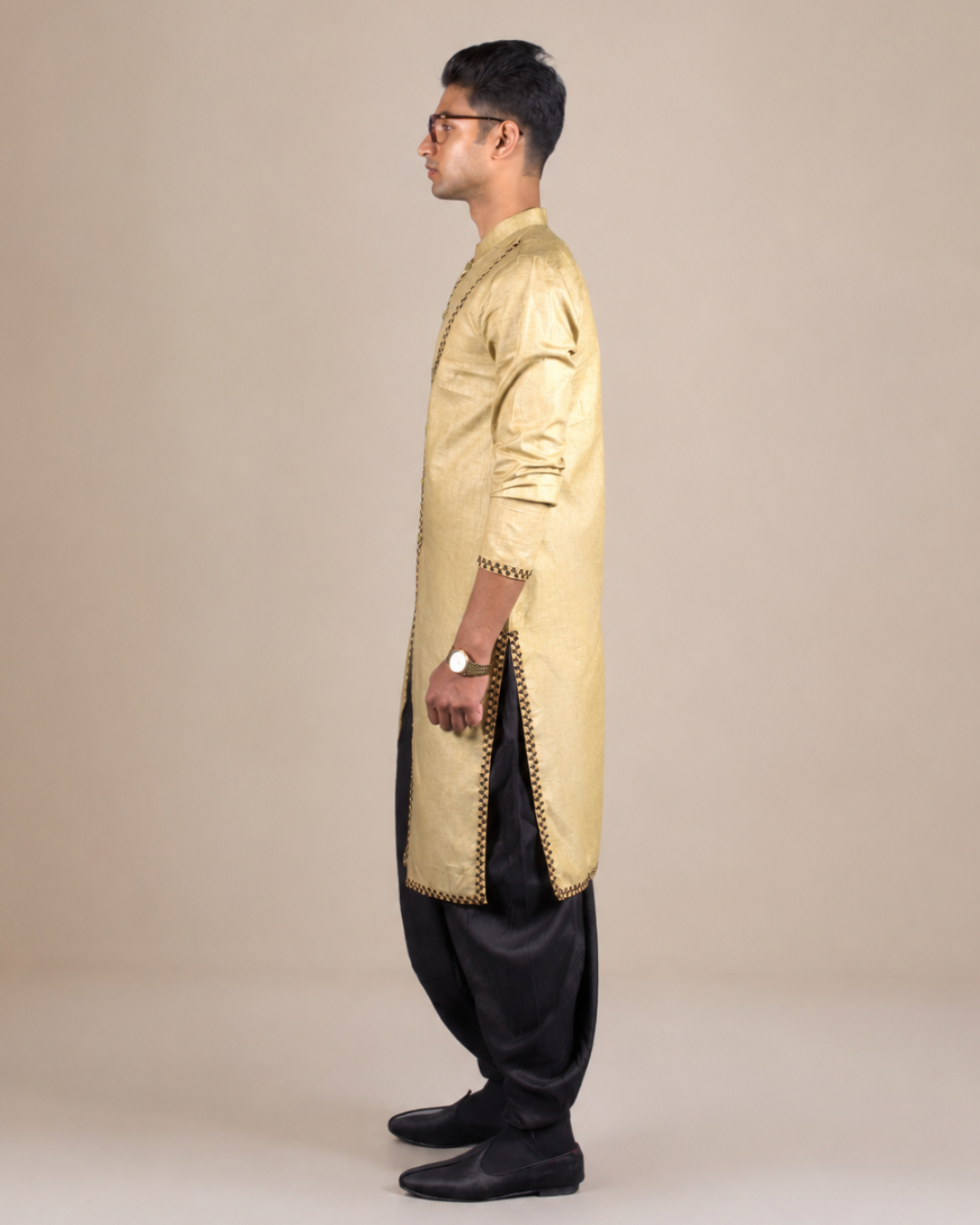 Light French Beige Kurta Set