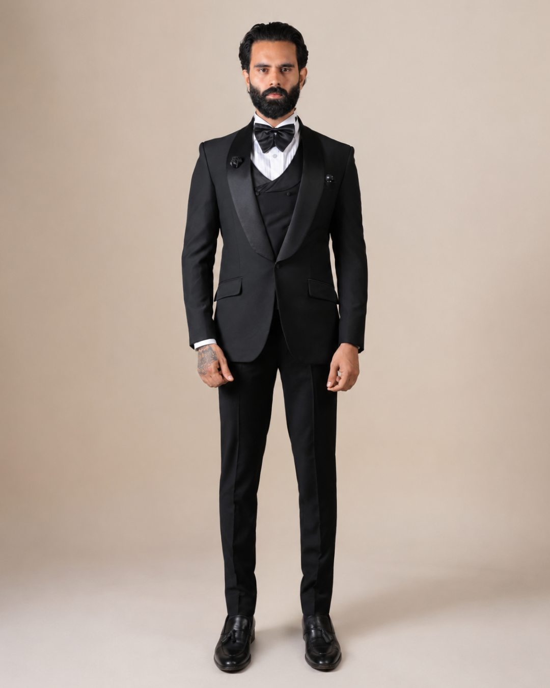 Classic Black Three Piece Suit
