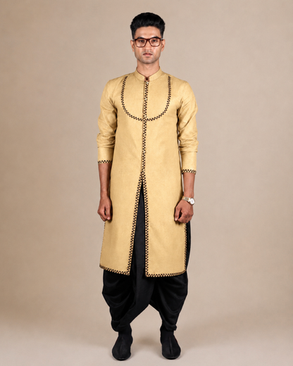 Light French Beige Kurta Set
