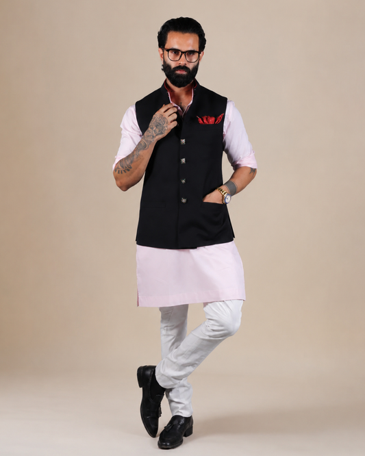 Elegant Black Nehru Jacket