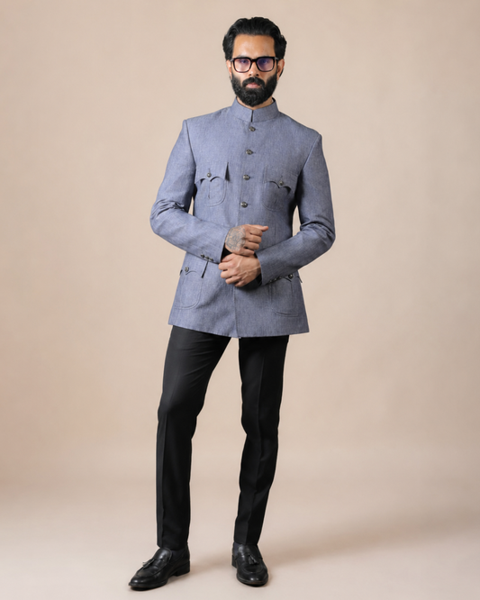 Blue Grey Hunting Shirt