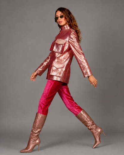 Rose Gold Shimmer Shacket