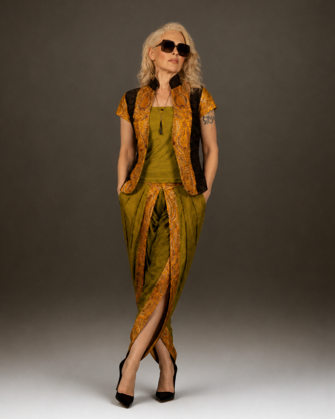 Paisley Indo-western Fusion Set