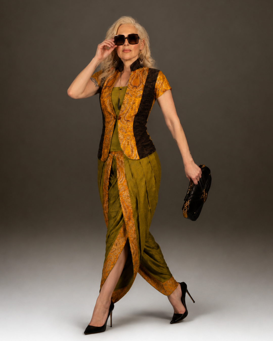 Paisley Indo-western Fusion Set