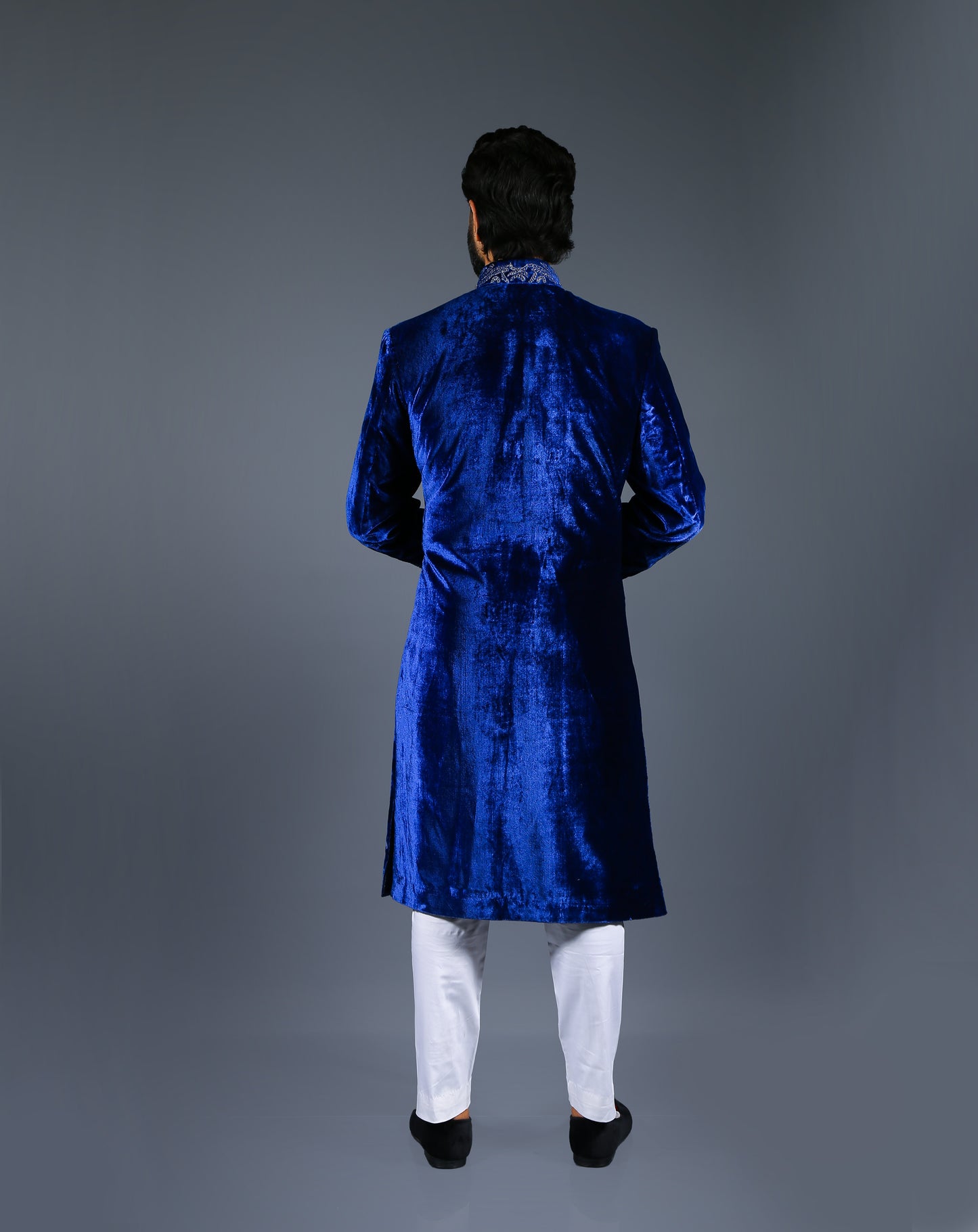 Blue Velvet Sherwani