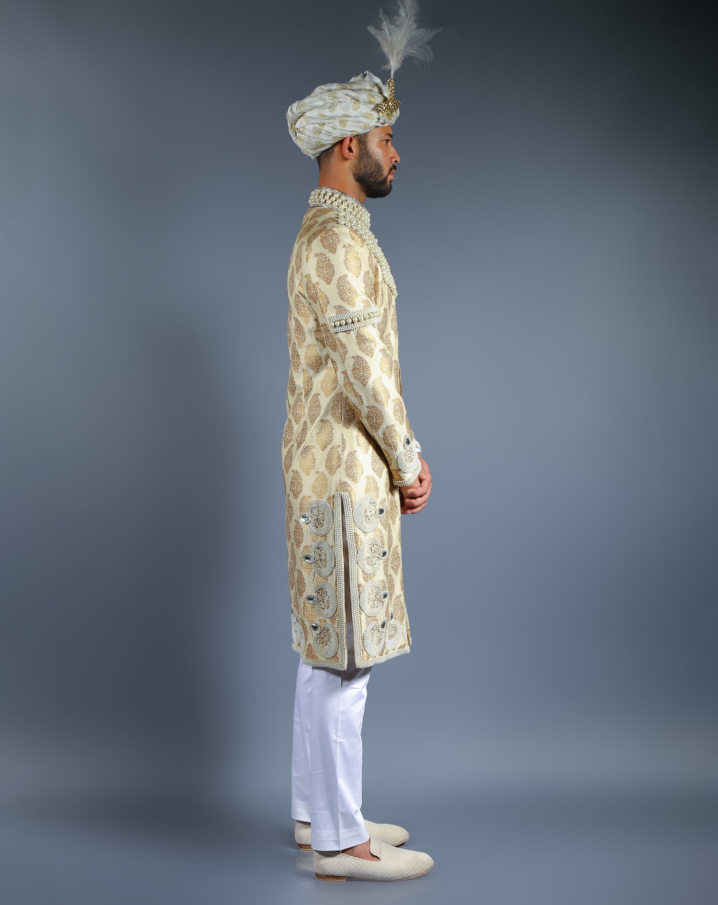 Royal Pearl Sherwani