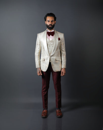 White Tuxedo Suit