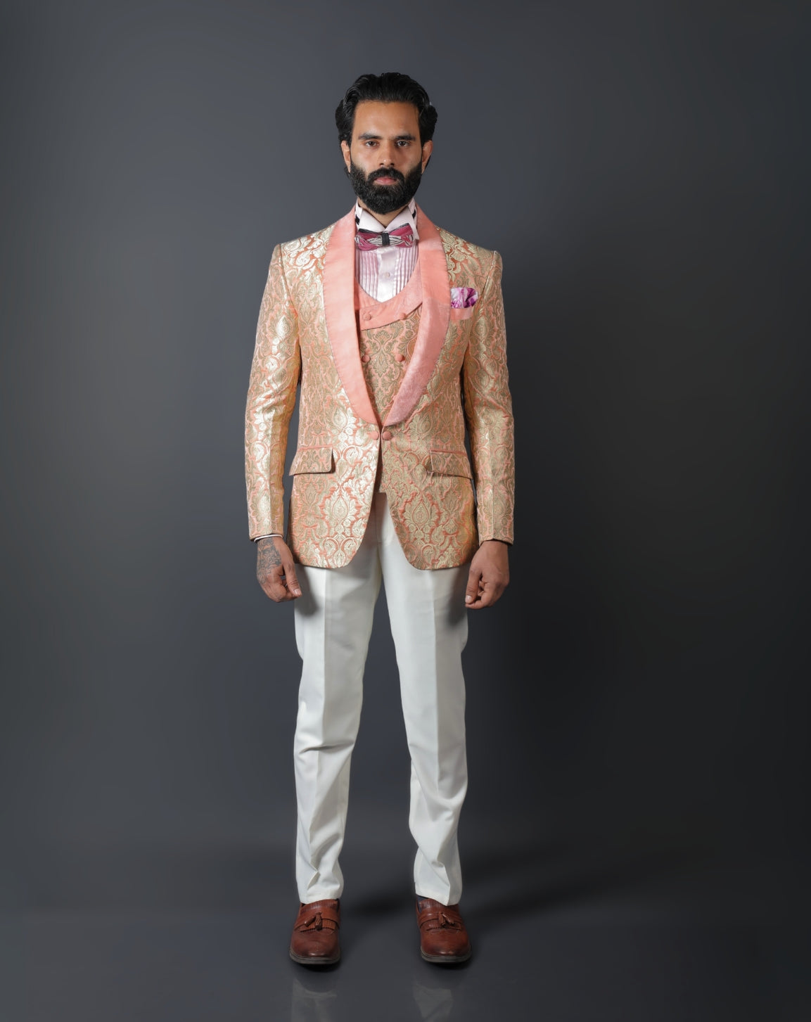 pink Men Tuxedo