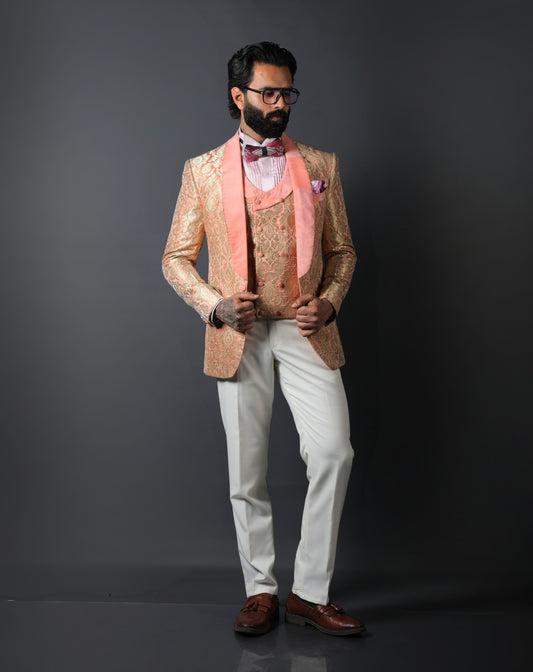 pink Men Tuxedo