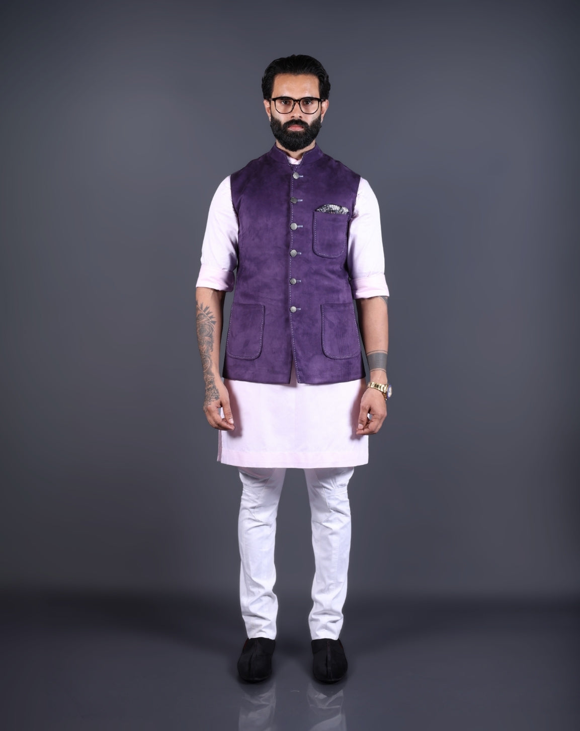 Purple Nehru Jackets