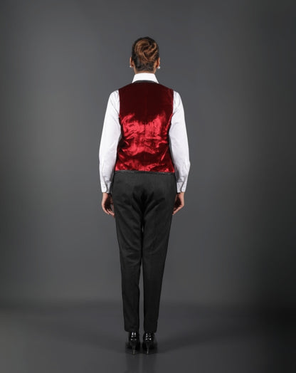 Mehroon Waistcoat