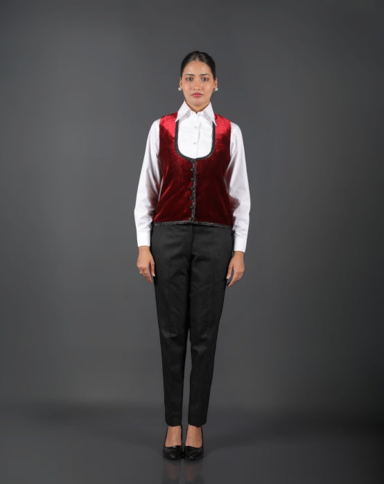 Mehroon Waistcoat
