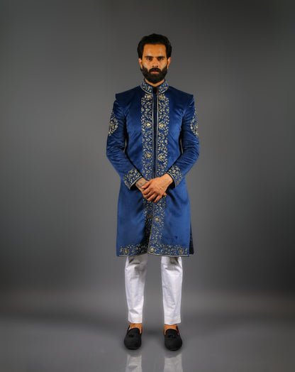 Blue Sherwani