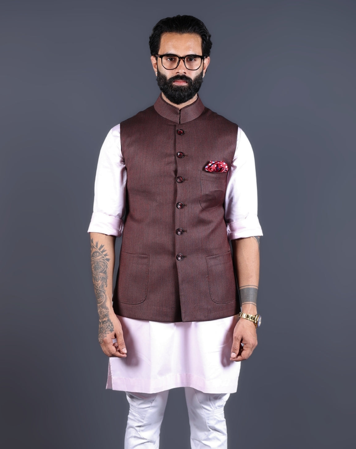 Brown Nehru Jacket