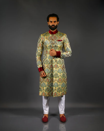 printed Sherwani