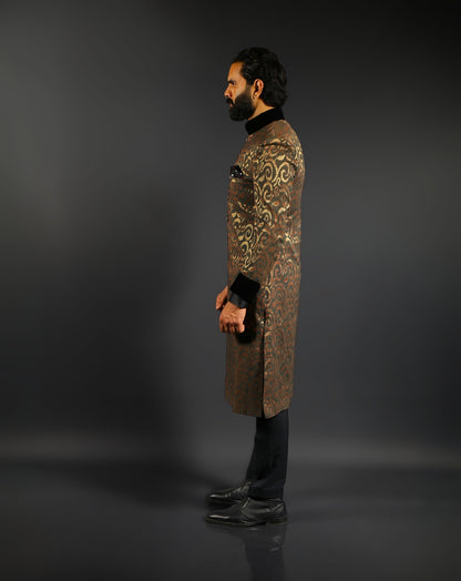 Brown Sherwani