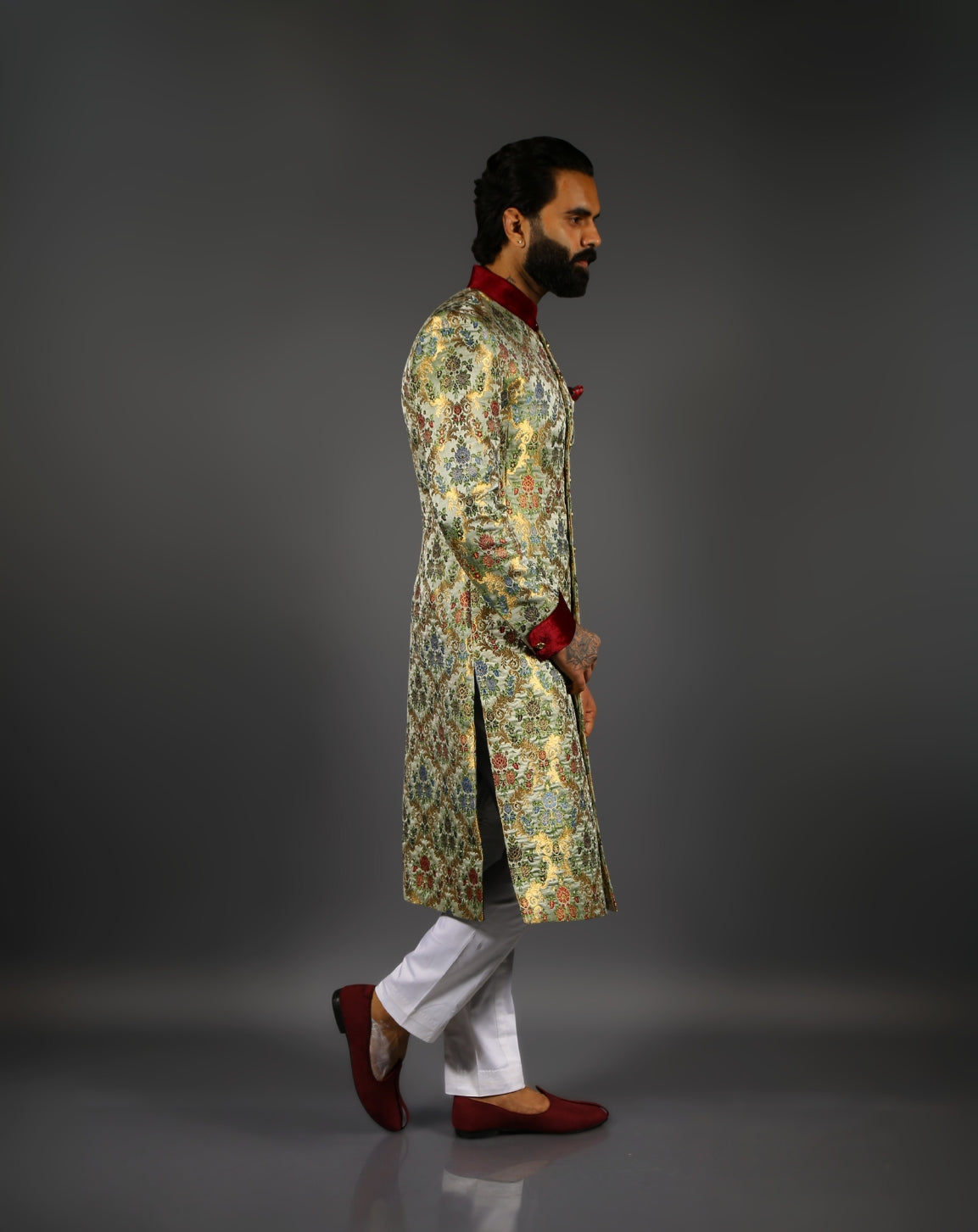 printed Sherwani