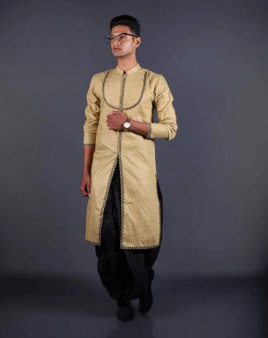 Light French Beige Kurta Set