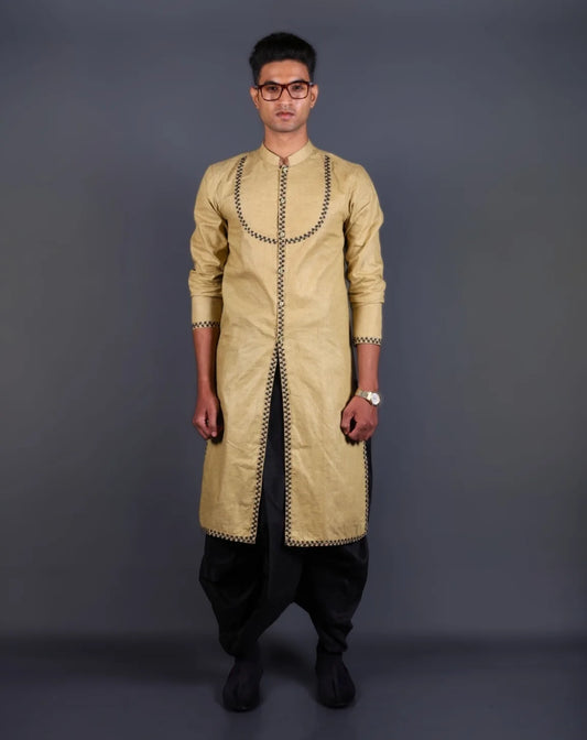 Light French Beige Kurta Set