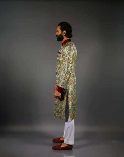 printed Sherwani